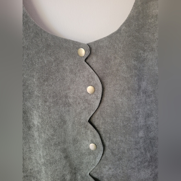 Loveriche Olive Green Shift Dress Size Large - Picture 2 of 6